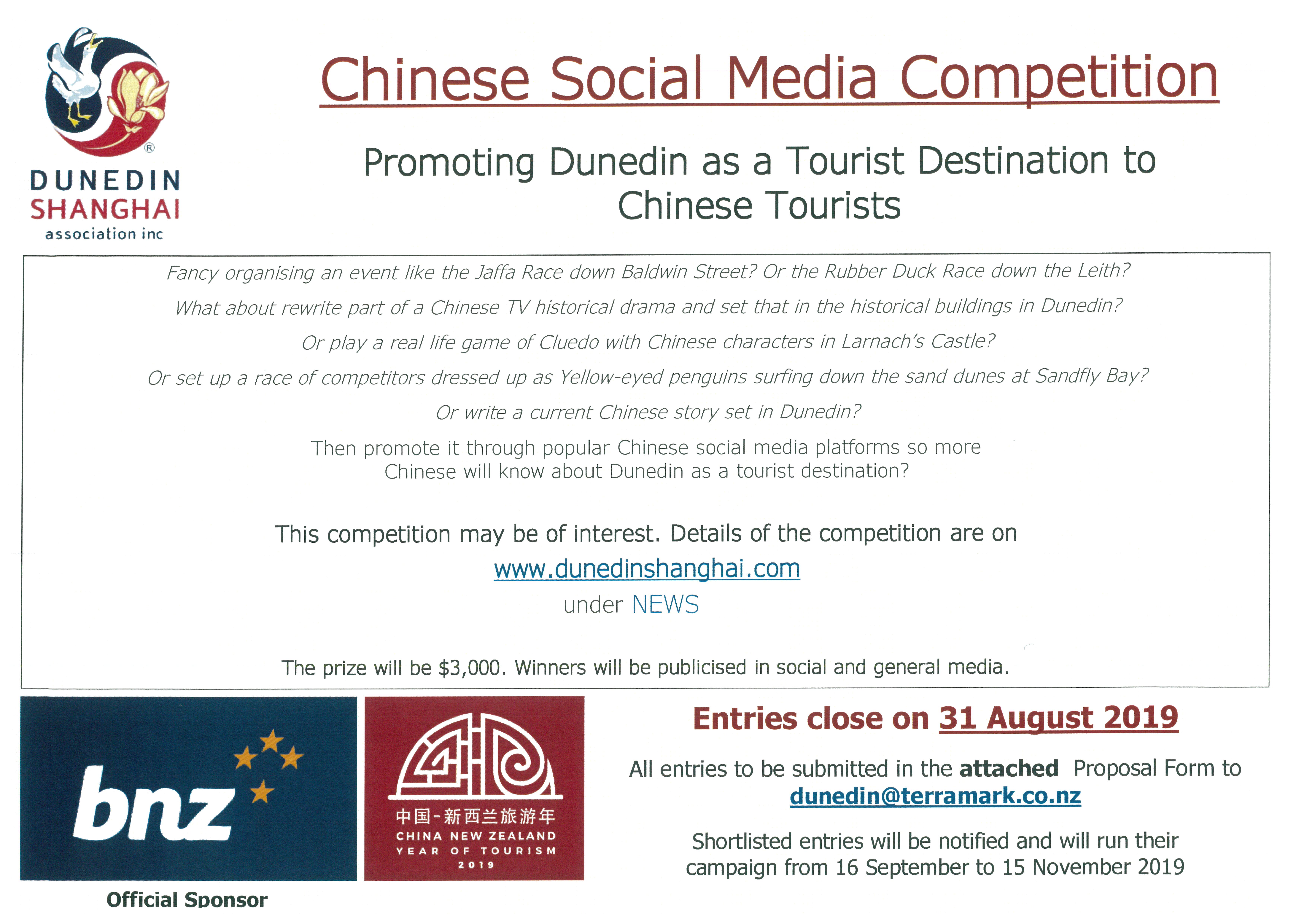 Promoting Dunedin as a Tourist Destination to Chinese Tourists